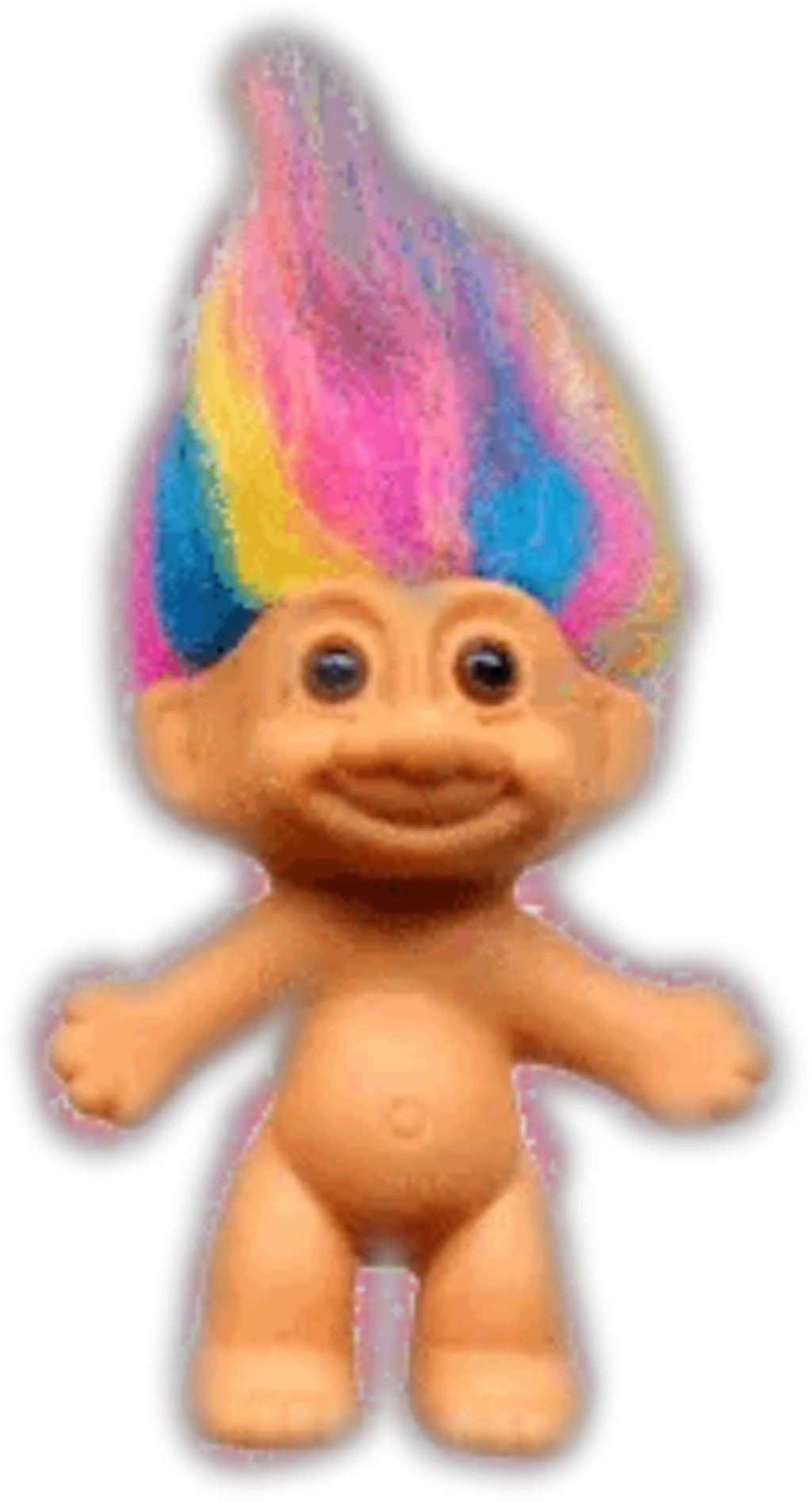 Vintage Sticker - Troll Doll Transparent Background (1024x1894), Png Download