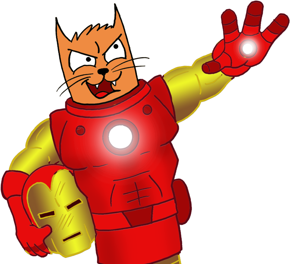 Ironman-twitch Copy - Cartoon (1000x898), Png Download