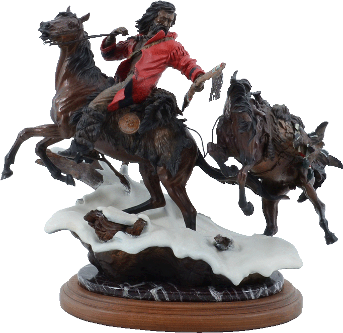 Bronze Sculpture Early Snow By Joseph Krausz - Statue (720x720), Png Download