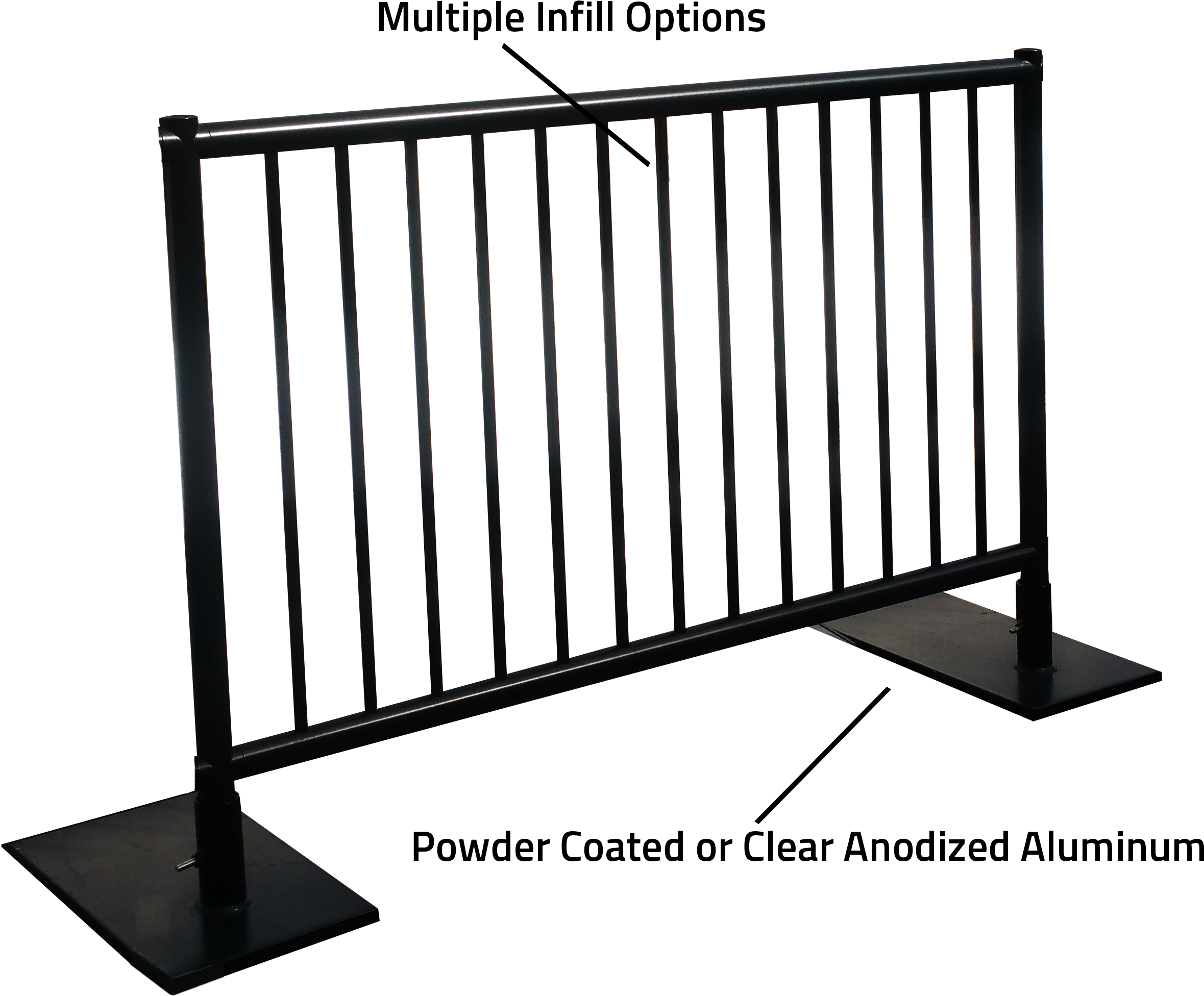Black Roof Rail - Roof Railing Detail (2508x2196), Png Download