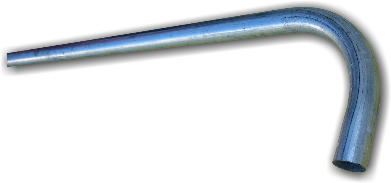 Handrail Rolled End - Bicycle Frame (1387x646), Png Download