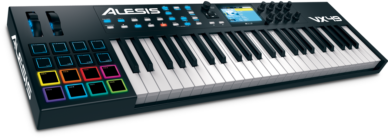 Alesis Vx49 49 Key Usb/midi Controller With Full Color - Alesis Vx49 (1280x800), Png Download