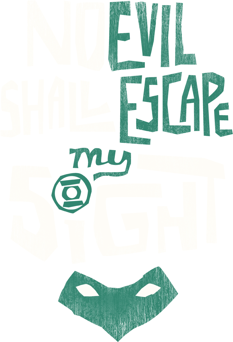 Green Lantern My Sight Juniors T-shirt - Mask (850x1210), Png Download