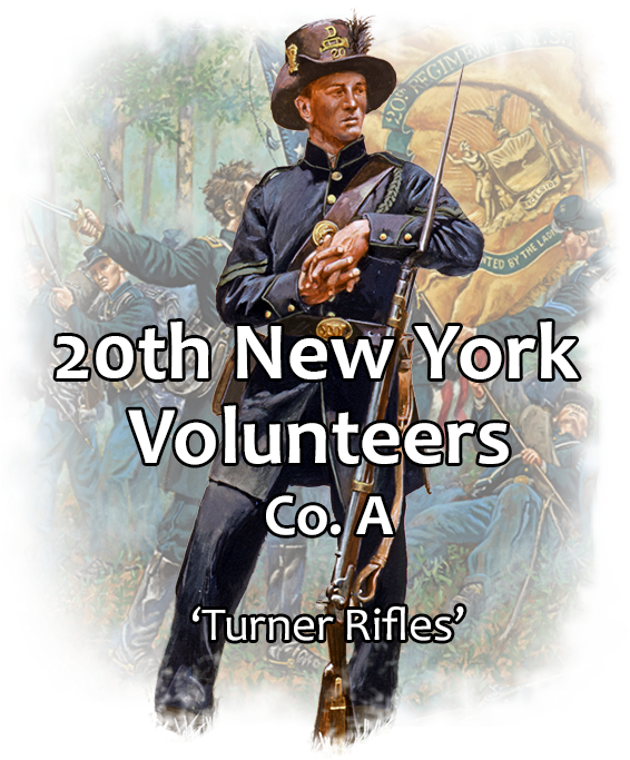 20th New York Infantry "turner Rifles" Company A - 9th New York Volunteer Infantry Regiment (567x709), Png Download