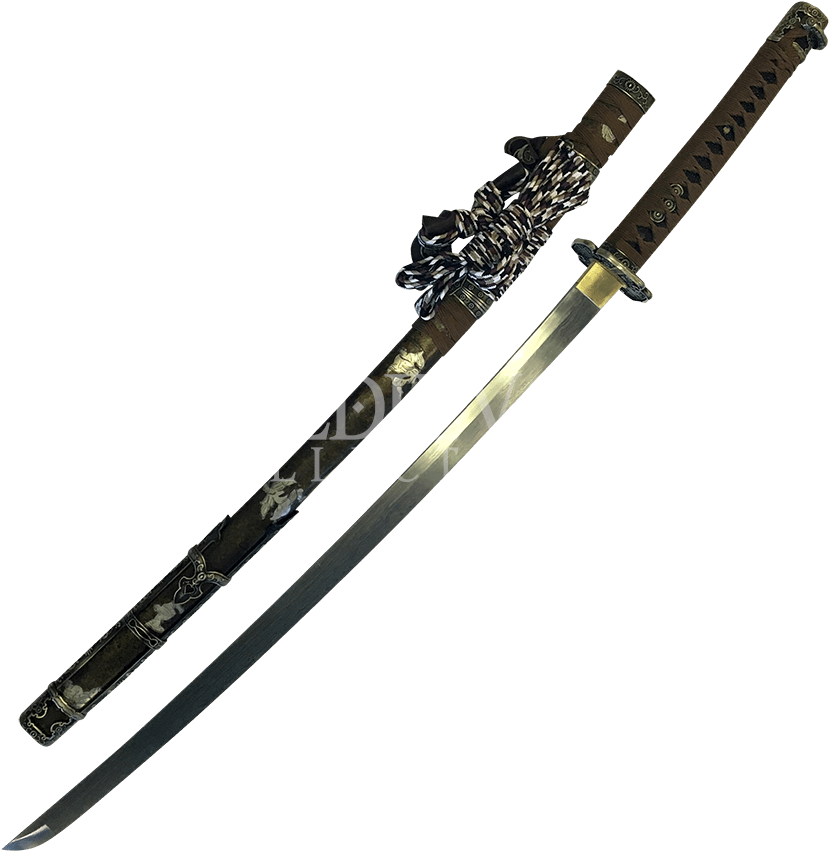 Copper Flower Damascus Katana - Katana Thunder (850x850), Png Download