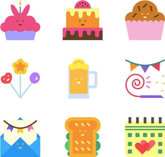 Birthday And Party (600x564), Png Download