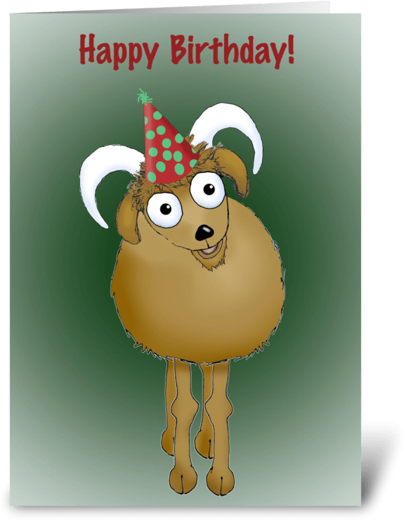 Happy Birthday Old Goat - Cartoon (700x792), Png Download