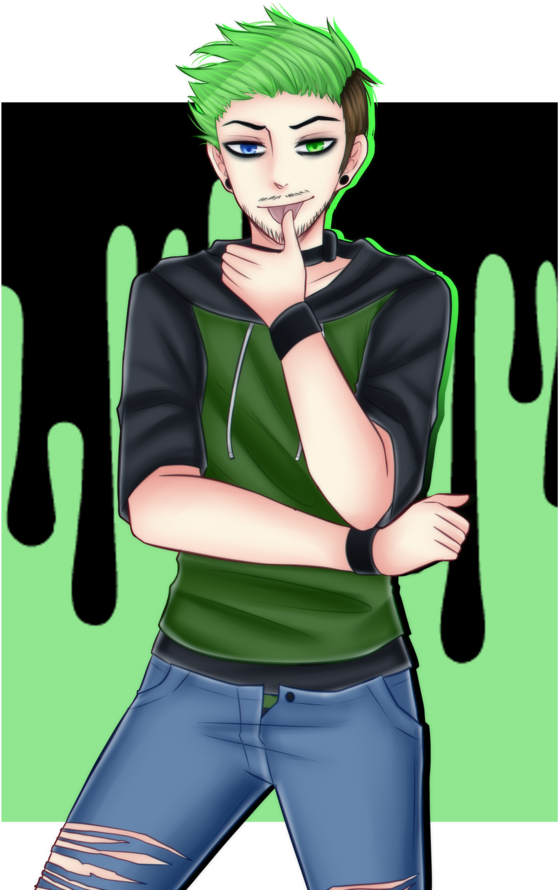 Anime Character Jacksepticeye Anime (600x897), Png Download