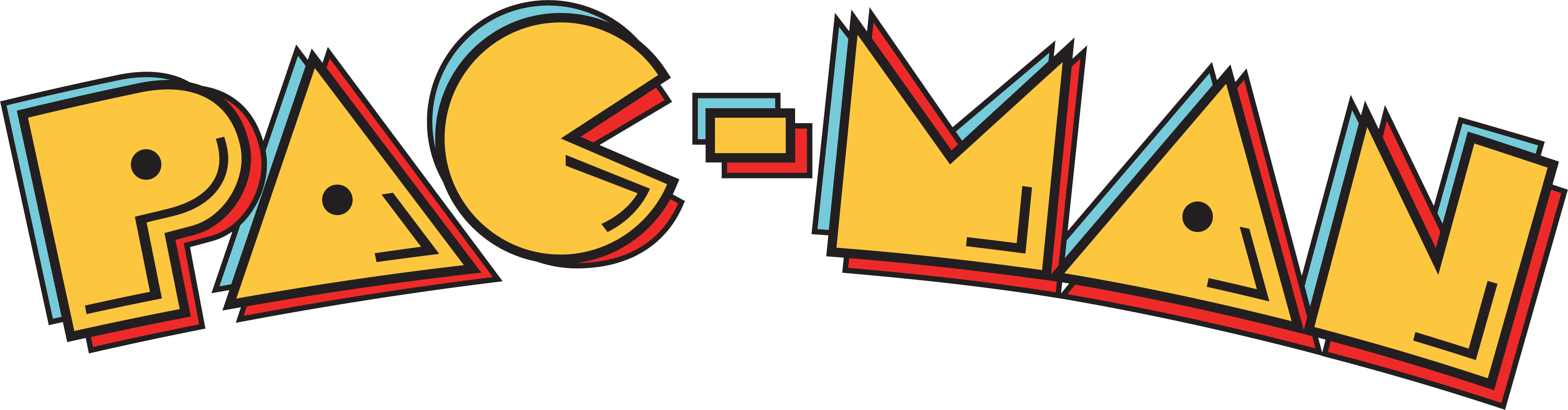 Pac-man Logo - Pacman Logo Svg (4530x1184), Png Download
