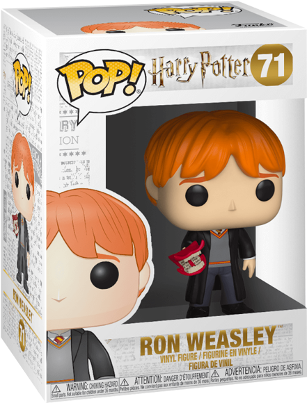 Ron Weasley Pop Vinyl Figure - Funko Pop Harry Potter Ron Weasley (600x600), Png Download