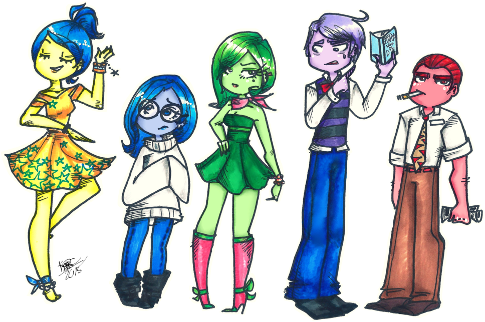 Inside Out Png - Inside Out As People (1024x668), Png Download