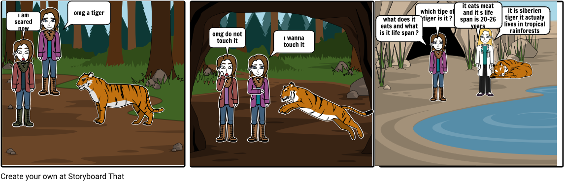Siberien Tiger - Cartoon (1164x385), Png Download