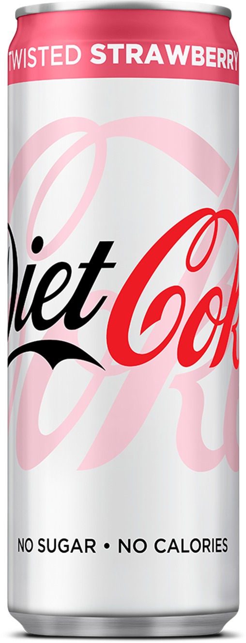 Diet Coke Twisted Strawberry - Coca Cola (1158x1738), Png Download