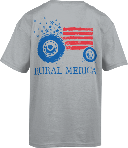 Turnrows Youth 'rural 'merica' Short Sleeve - Active Shirt (519x600), Png Download