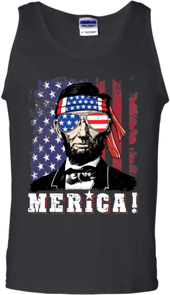 4th Of July Shirts For Men Merica Abe Lincoln Boys - Vegeta Playera (1024x1024), Png Download