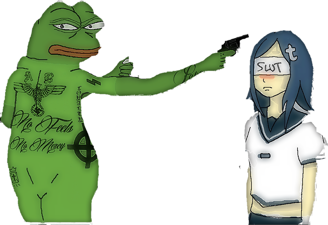 Pepe Sticker - Pepe The Frog Meme Nazi (1097x755), Png Download