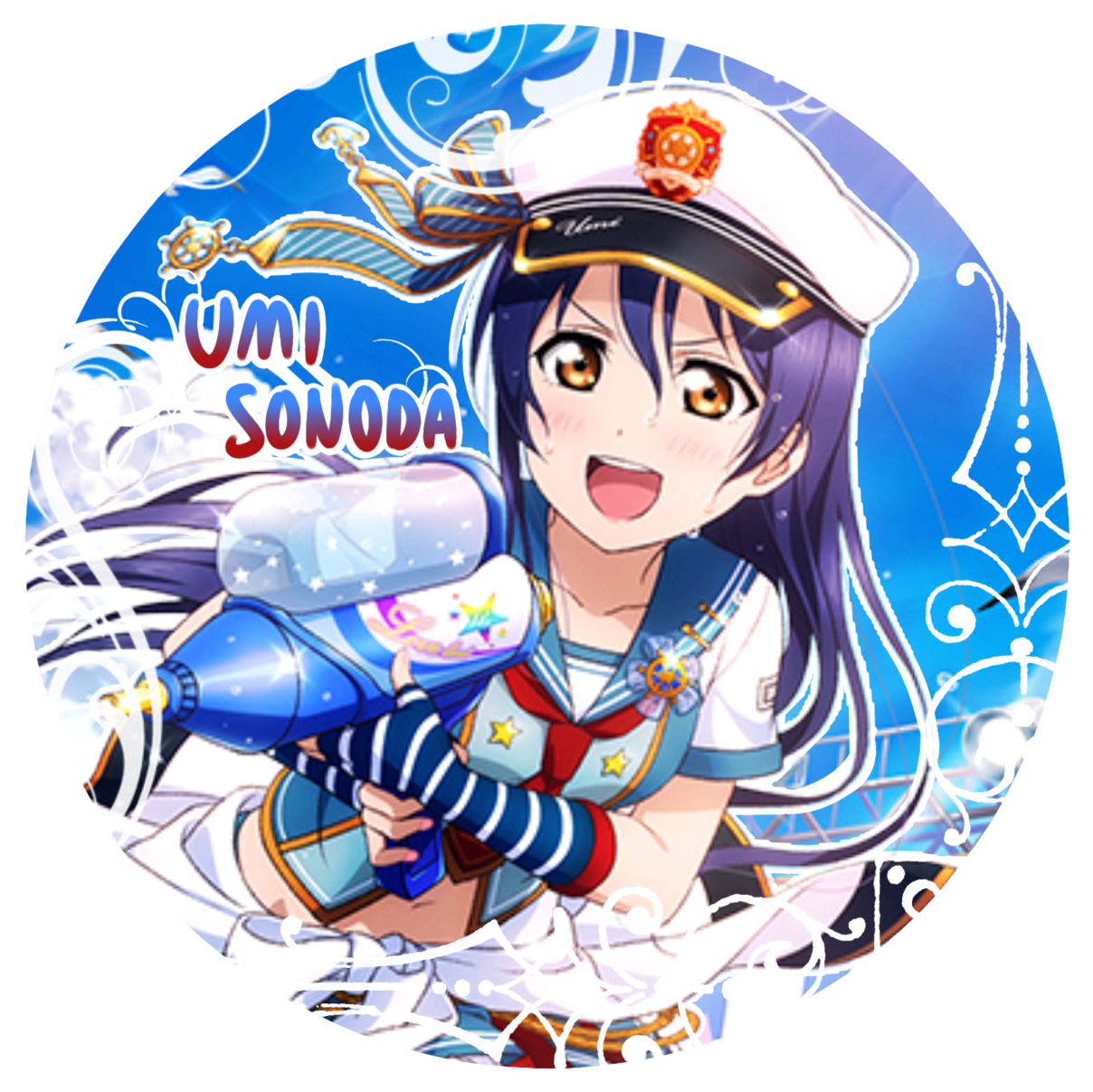 [ur] Marine Umi Icon [idolised] - Love Live Sailor Cosplay (1280x1280), Png Download