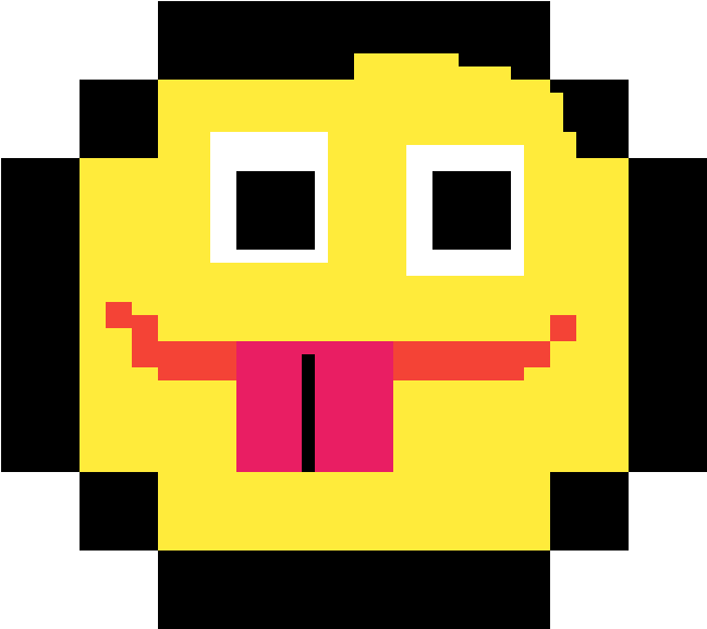 Silly Face - Pixel Art Location Pin (1200x1200), Png Download