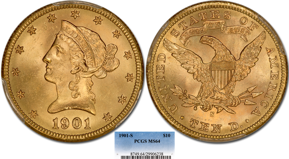 1901 S E Pcgs64 - Cash (1000x563), Png Download