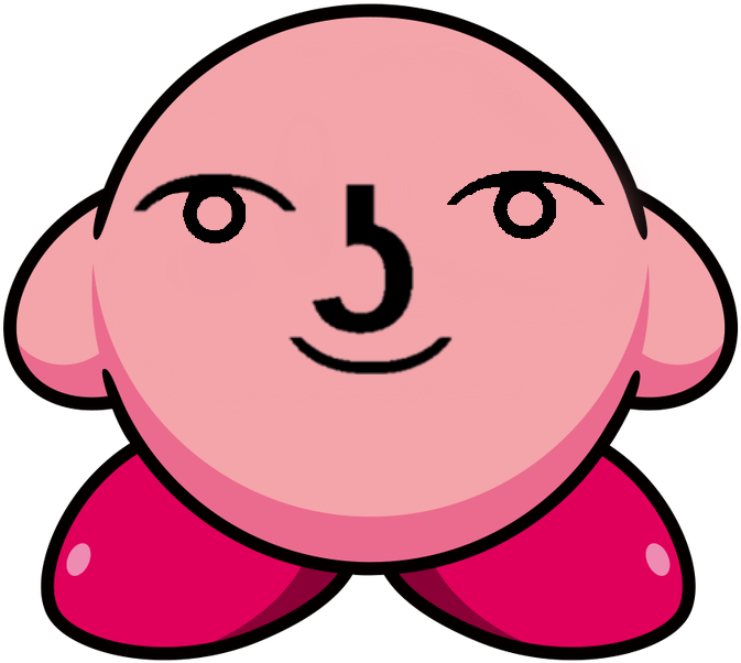 Cursed Image - Nintendo Kirby (800x779), Png Download