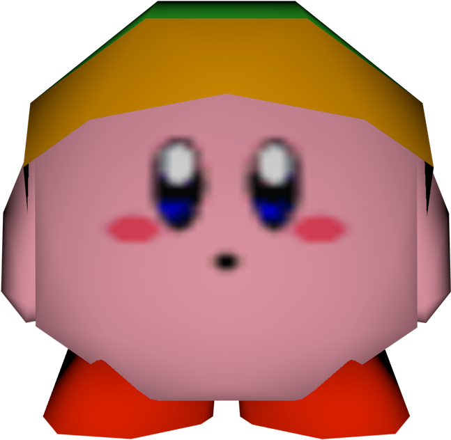 Download Zip Archive - Smash Bros 64 Kirby Face (750x650), Png Download