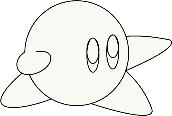 How To Draw Kirby - Cartoon (678x600), Png Download