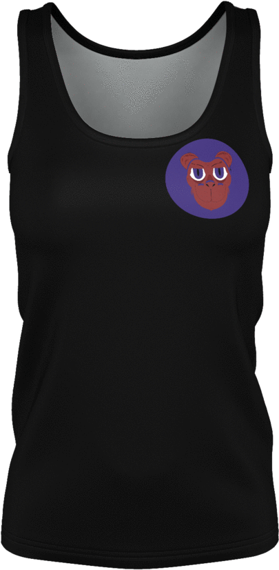 Monkey Face Tank Women's - Top (1024x1024), Png Download