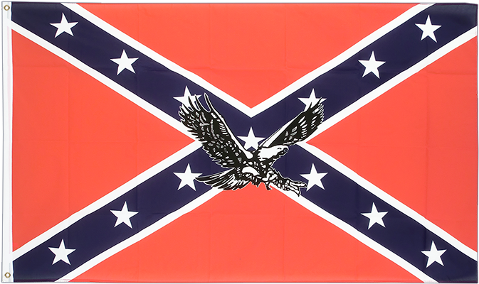 Usa Southern United States With Eagle - Confederate Flag Icon (750x500), Png Download