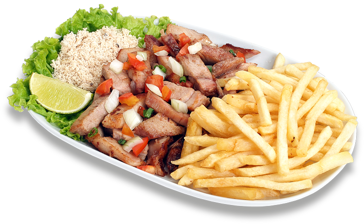 Como Definir O Tamanho Ideal Das Porções Oferecidas - Filé Com Fritas (756x473), Png Download