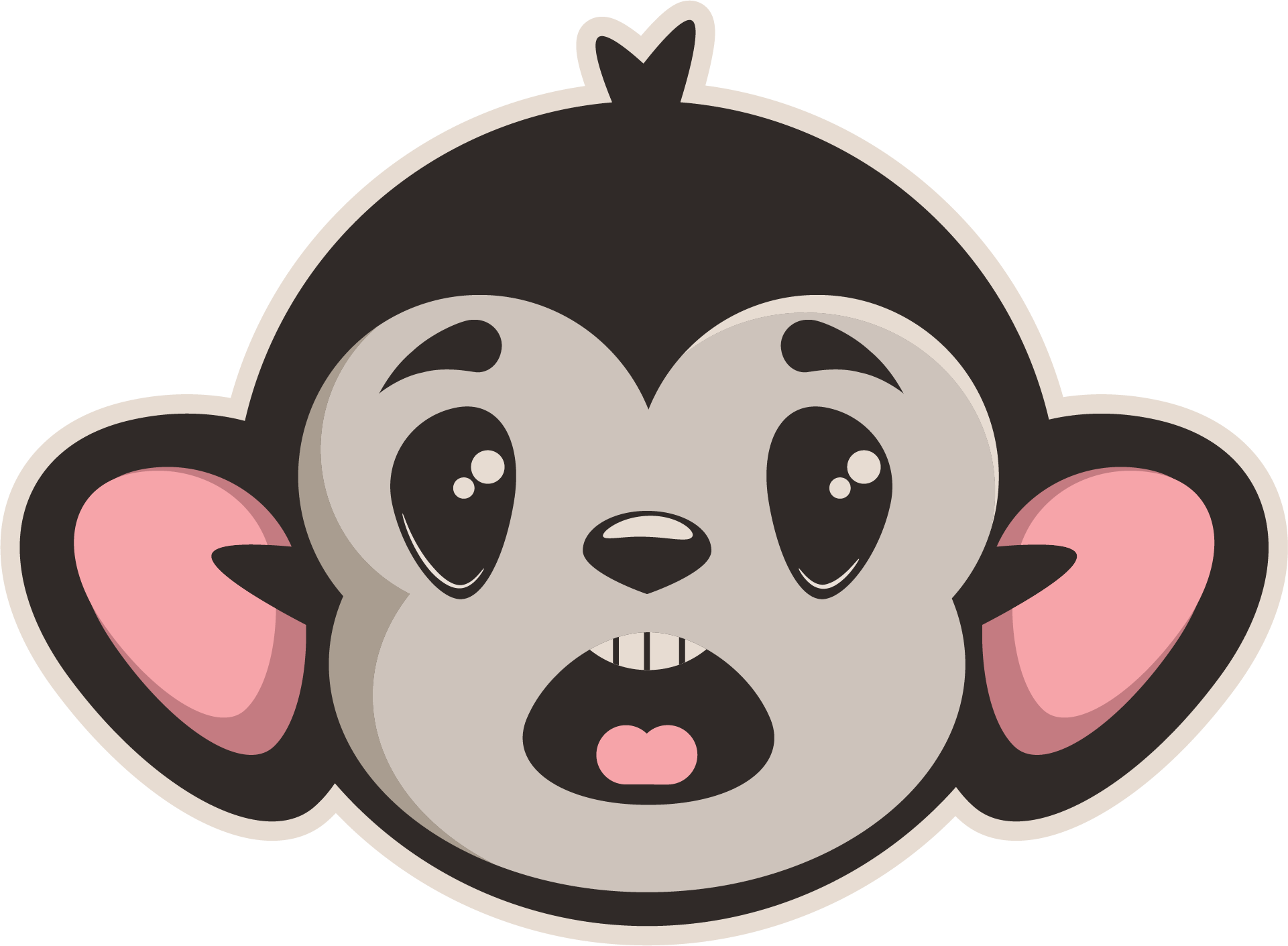 1921 X 1411 5 - Monkey Adobe Illustrator (1921x1411), Png Download