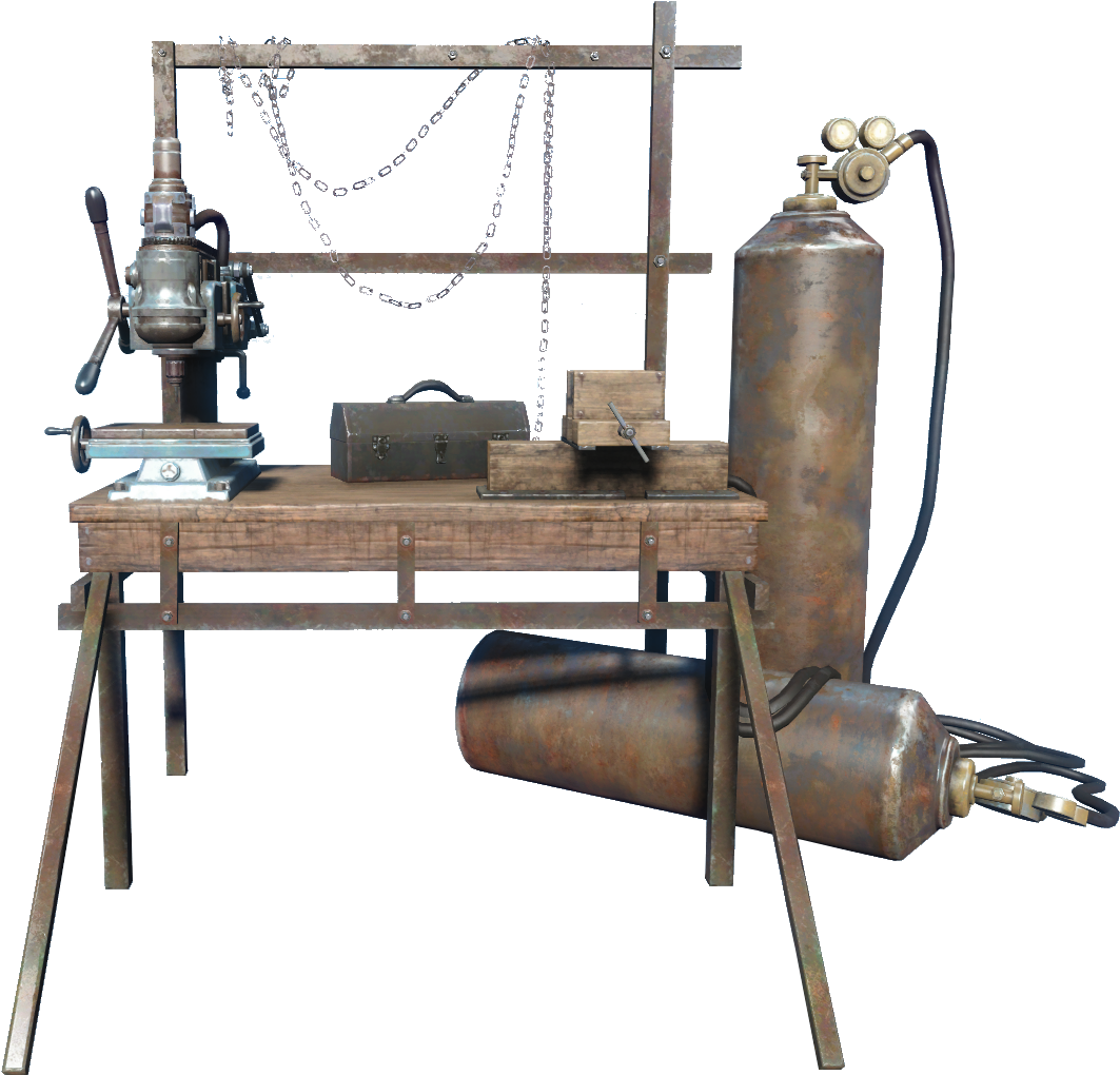 Weapon's Workbench - Machine Tool (1082x1033), Png Download