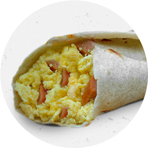 Huevo Con Jamón - Taco (600x600), Png Download