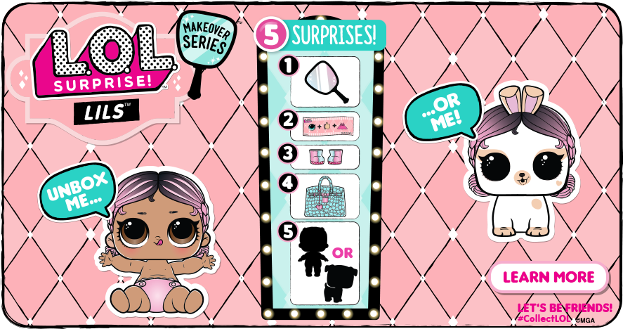 L - O - L - Surprise Makeover Series Lils Promo Image - Cartoon (960x539), Png Download