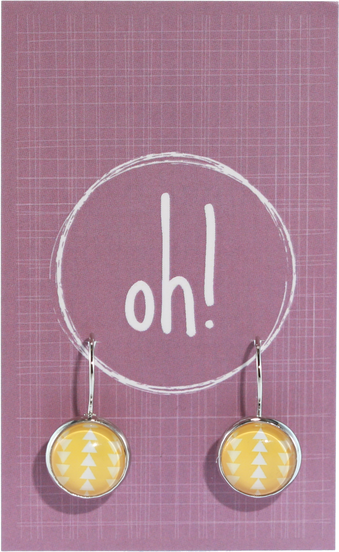 Yellow Triangle Earrings - Earrings (2048x2048), Png Download