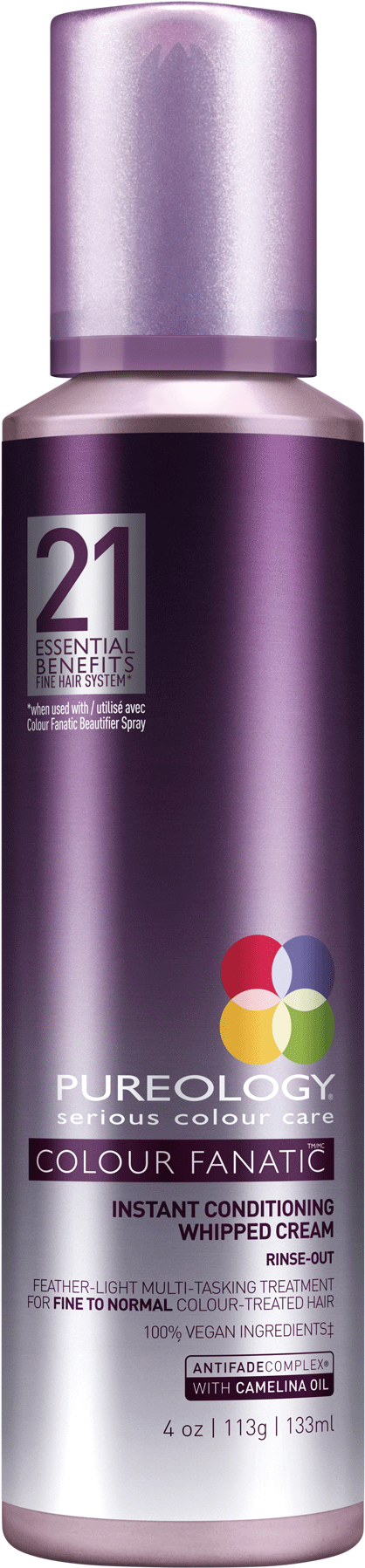 Colour Fanatic Whipped Cream Conditioner - Pureology Colour Fanatic Instant Conditioning Whipped (1536x1800), Png Download