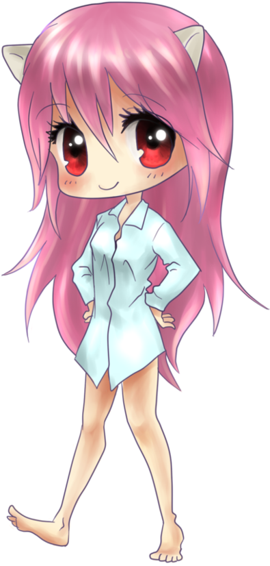 Chibis Elfen Lied (870x919), Png Download