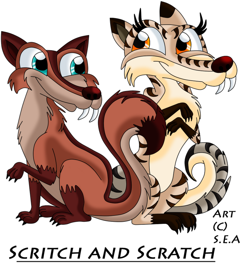 800 X 894 2 - Scrat X Scratte Cartoon (800x894), Png Download