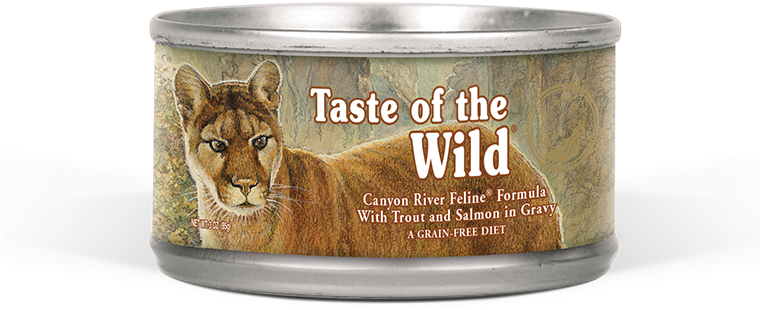 Canyon River Feline Formula With Trout And Salmon In - Taste Of The Wild Canyon River Feline Dry Food (759x681), Png Download