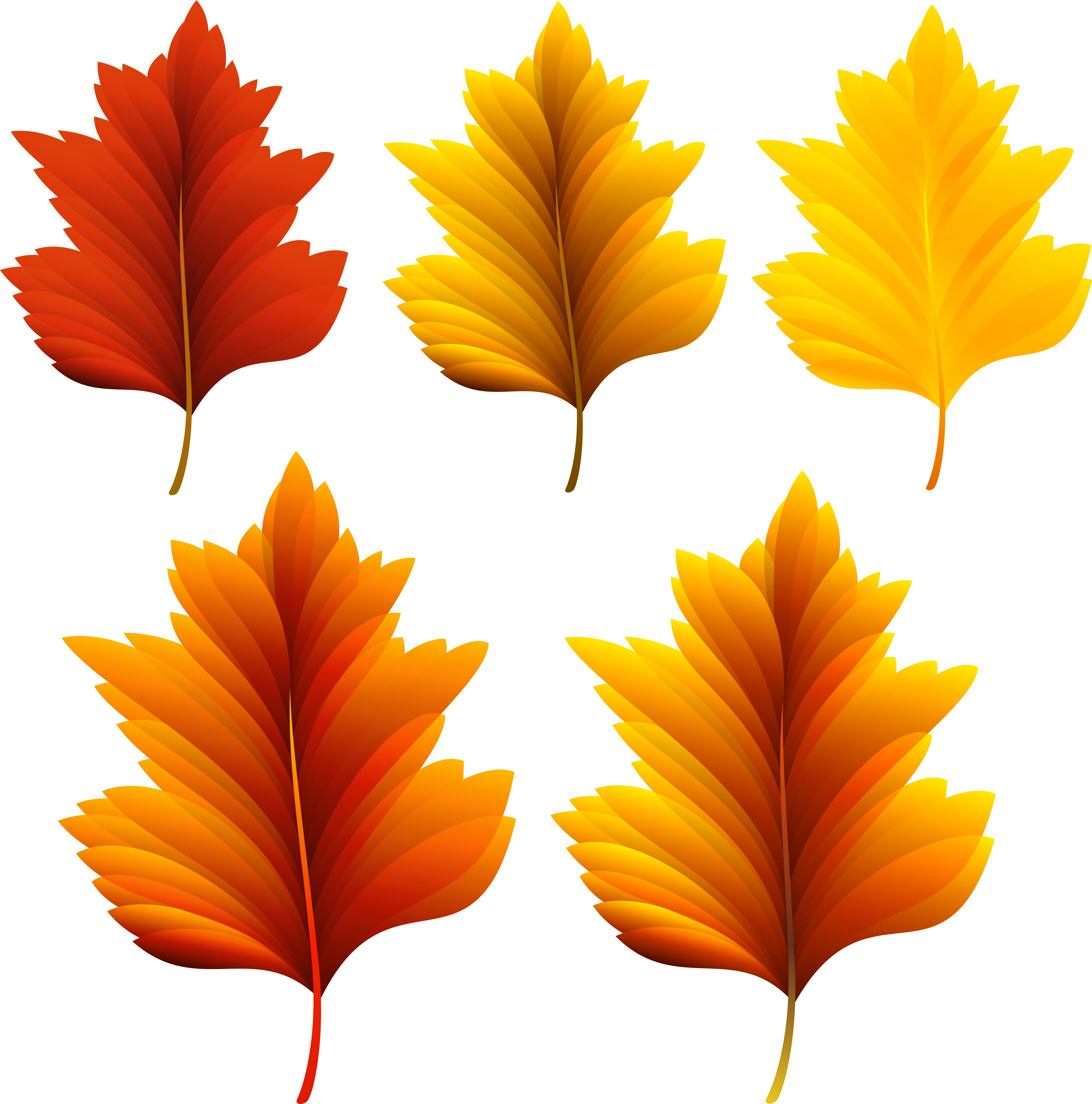 Fall Set Png Image Gallery Yopriceville View Ⓒ - Красивые Картинки Осенние Листочки (6119x6175), Png Download