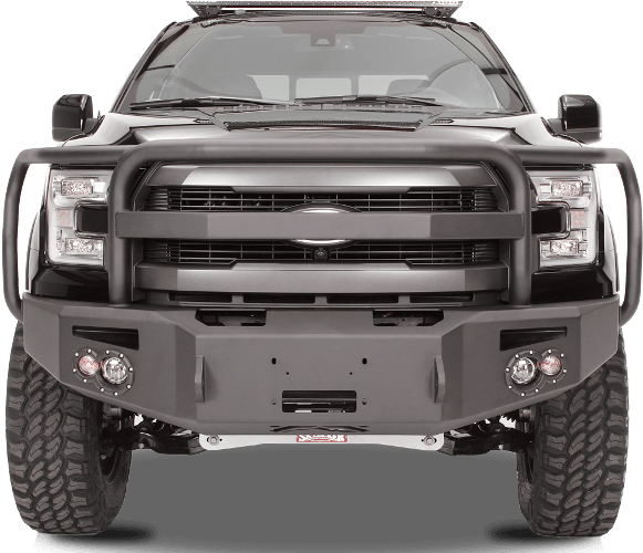 Fab Fours - Ford F150 2017 Front Bumper (750x499), Png Download