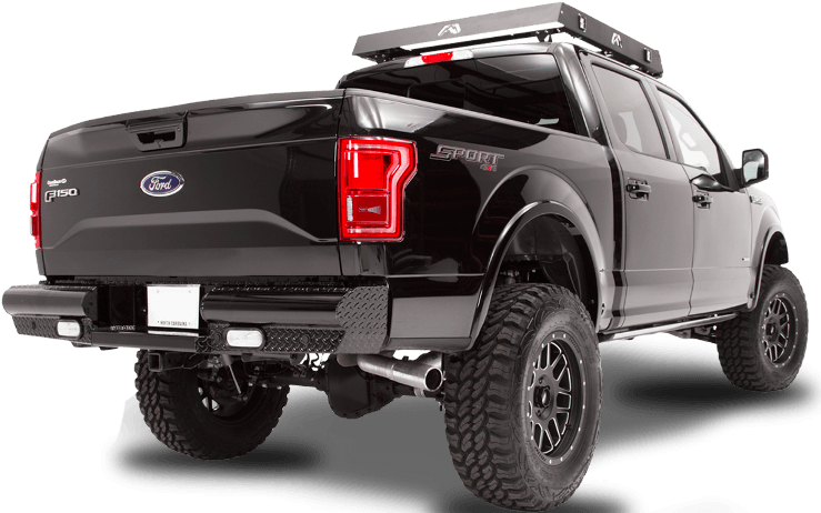 Fab Fours Ff09 T1750 1 Rear Bumper Ford F150 2009 2014 - Fab Fours Black Steel Elite Rear Bumper (750x499), Png Download