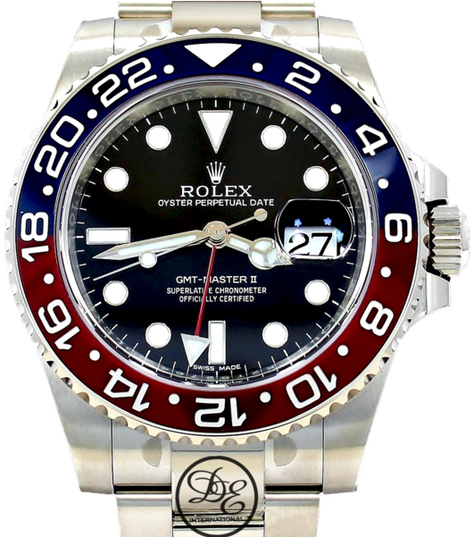 Rolex Oyster Perpetual Gmt-master Ii 18k White Gold - Rolex Gmt Master 2 (600x600), Png Download