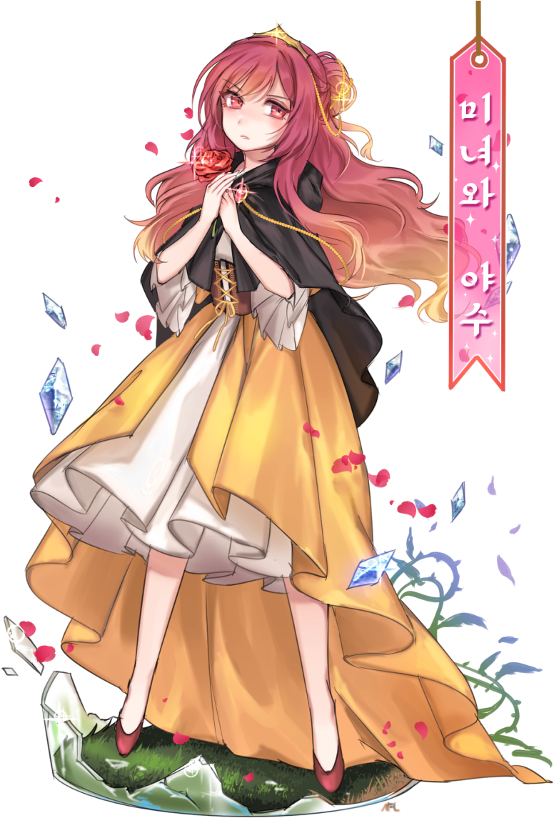 1girl Alternate Costume Beads Black Cloak Blonde Hair - Anime (850x1177), Png Download