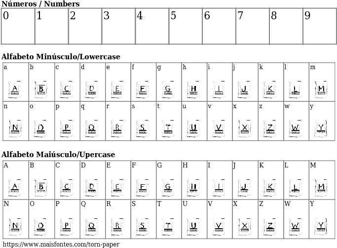 Font Details Torn Paper - Fuente Vogue (689x640), Png Download