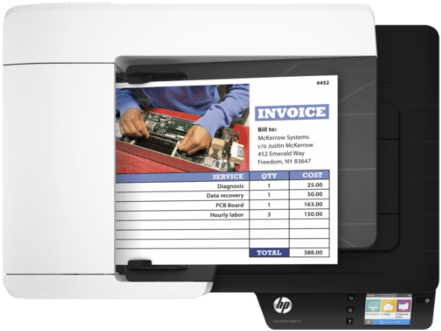 Top View Open - Scanjet Pro 4500fn1 Network Scanner (700x525), Png Download