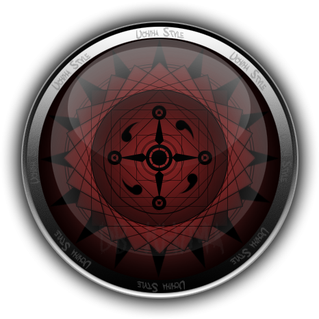 Clan Uchiha - Circle (600x600), Png Download