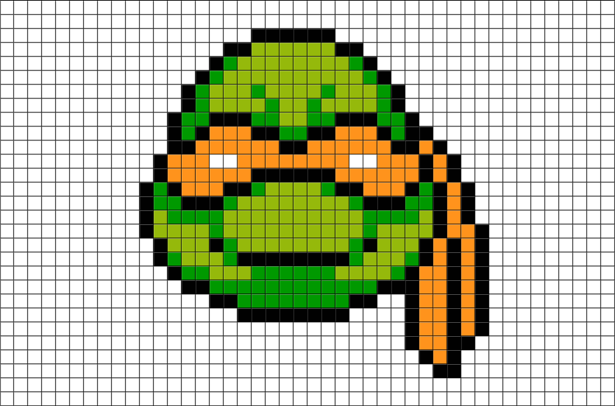 Minecraft Pixel Art Grid (880x581), Png Download