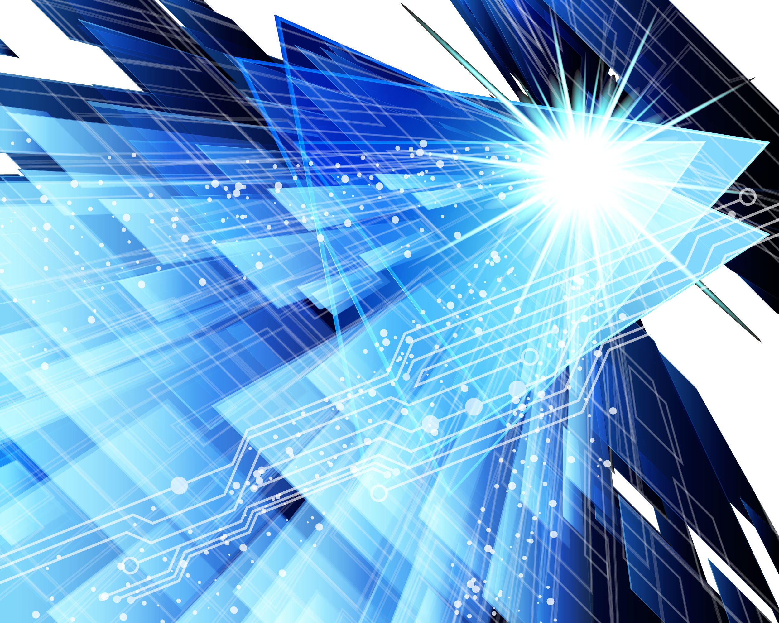 Blue Fashion Technology Vector Free Transparent Image - Blue Background Graphic Png (2499x1999), Png Download