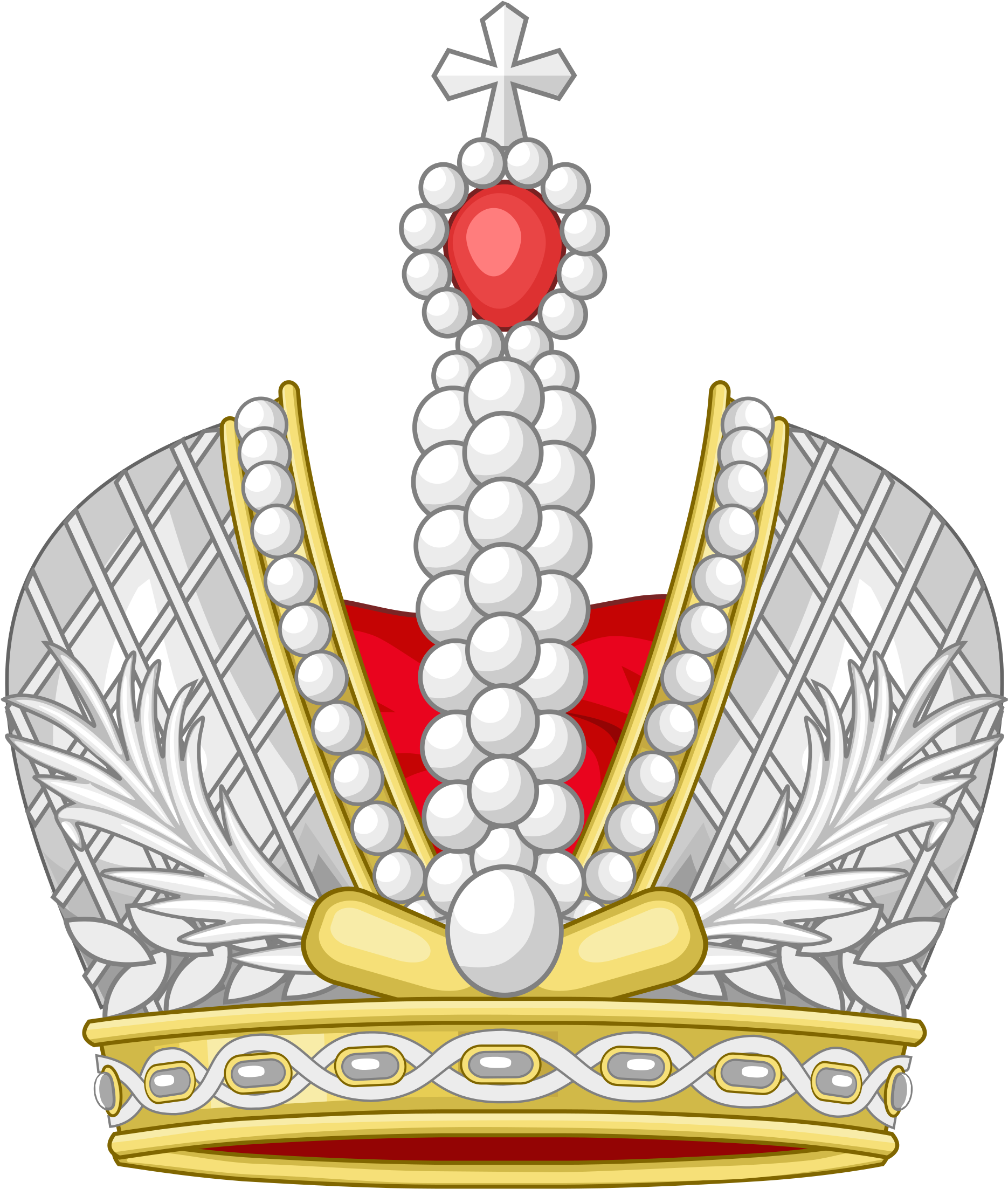 Xv Crown Jpg Black And White Library Rr Collections - Crown Of Russia (2000x2270), Png Download