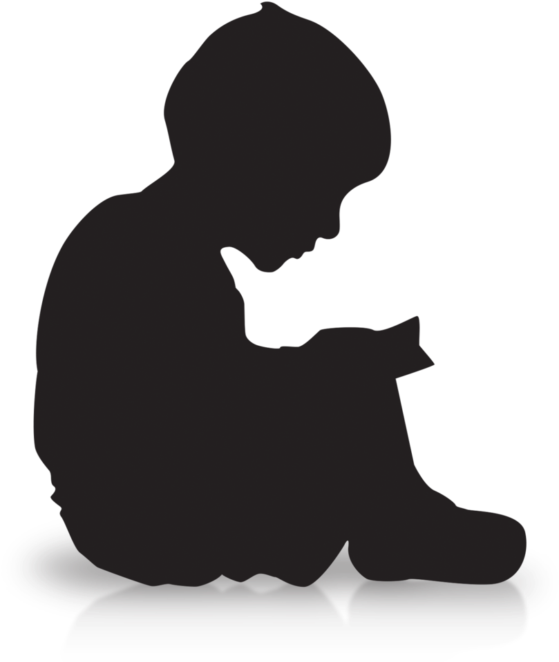 Great Post-bac Research Fellowship With The Yale Child - Boy Sitting Down Silhouette (886x1000), Png Download